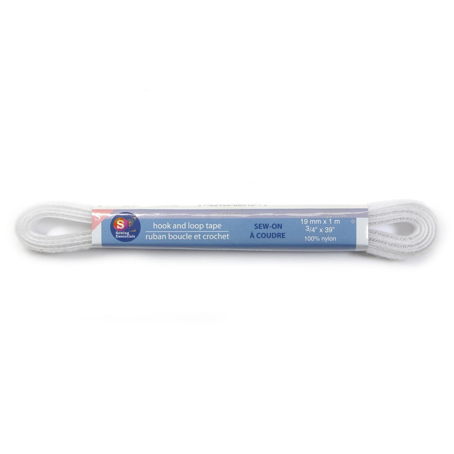 Sewing Essentials Esprit Hook And Loop Tape Sew-On - 19mm X 1m (¾" X 39") - White 19 Mm X 1 M