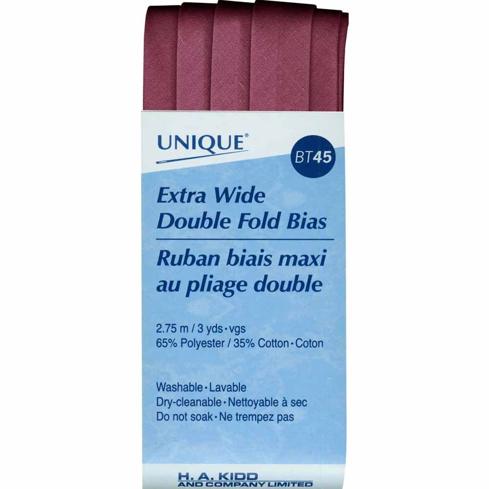 Unique Extra Wide Double Fold Bias - Wine