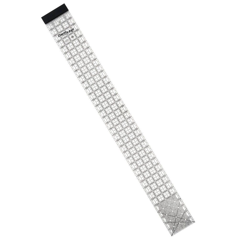 Omnigrid 4" x 36" Rectangle Quilting Ruler with Removable Lip: Sewing Ruler, Quilting Supplies, Cutting Mat Tool