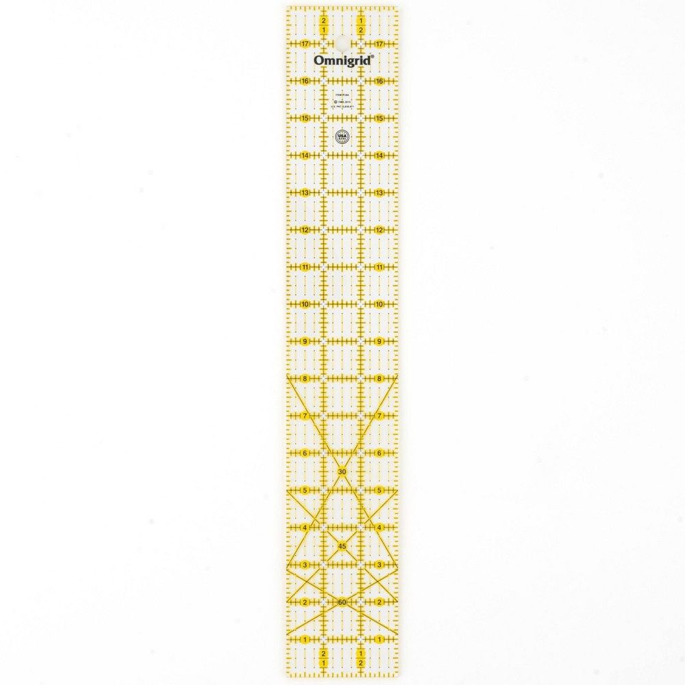 Omnigrid 3" x 18" Rectangle Quilting and Sewing Ruler: 18 Inch Quilting Supplies, Dressmaking Tool