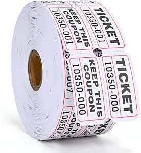 Admit One Tickets - White