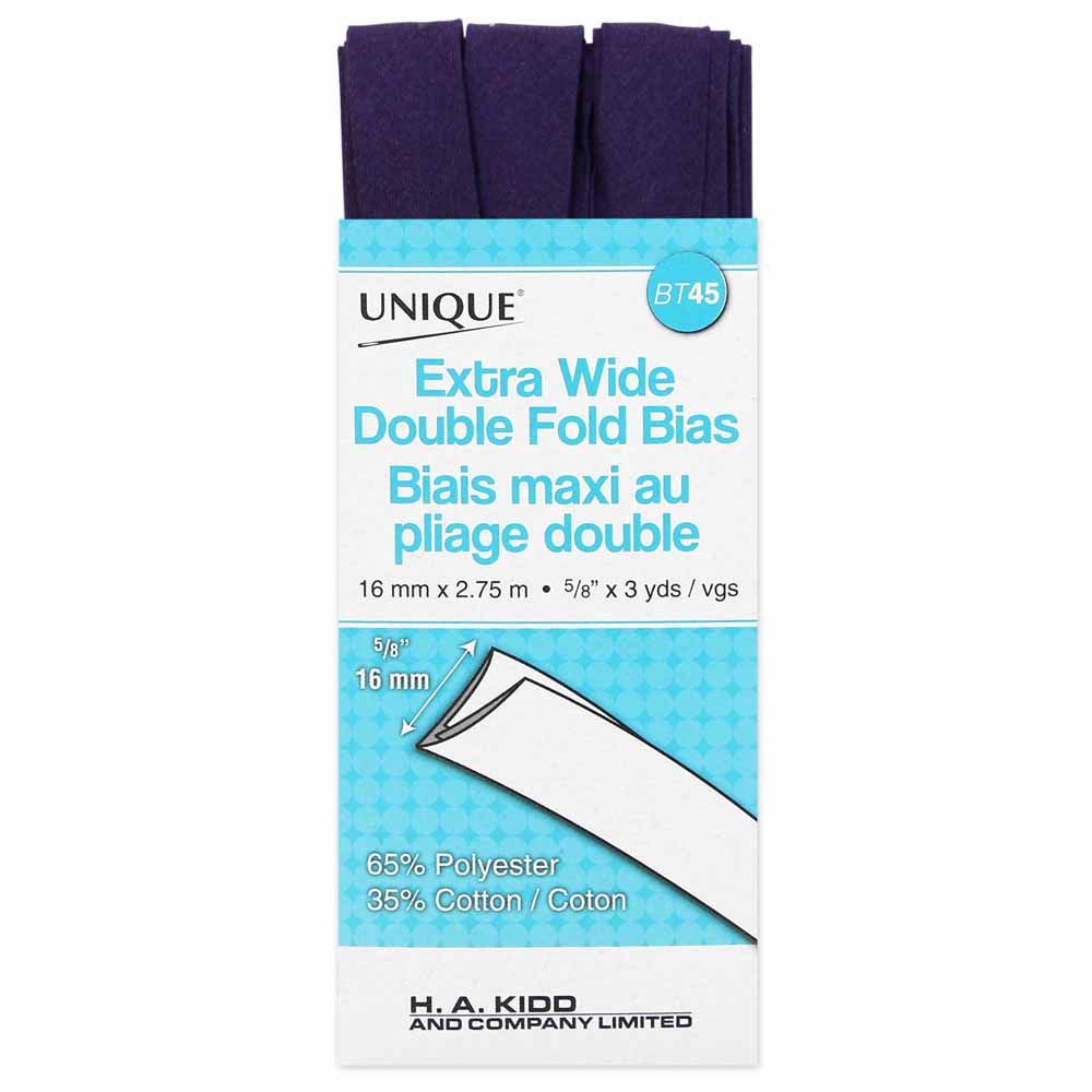 Unique Extra Wide Double Fold Bias - Purple