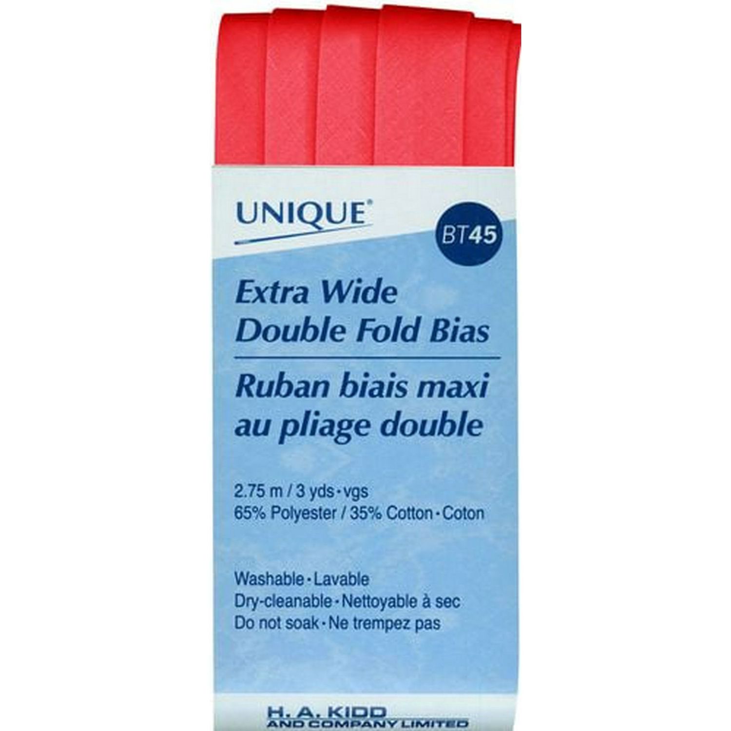 Unique Extra Wide Double Fold Bias - Scarlet
