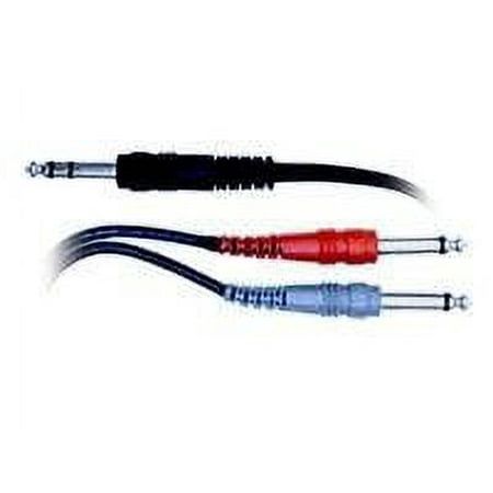Hosa Technology 3.3 1/4 TRS Mono Male to Two 1/4 TS Mono Male Send / Return (Insert) Cable