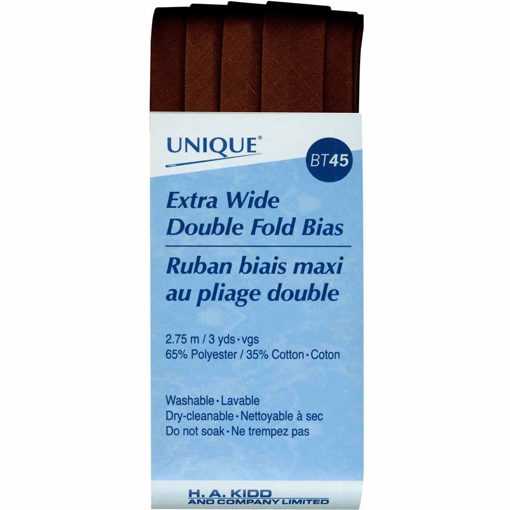 Unique Extra Wide Double Fold Bias - Brown