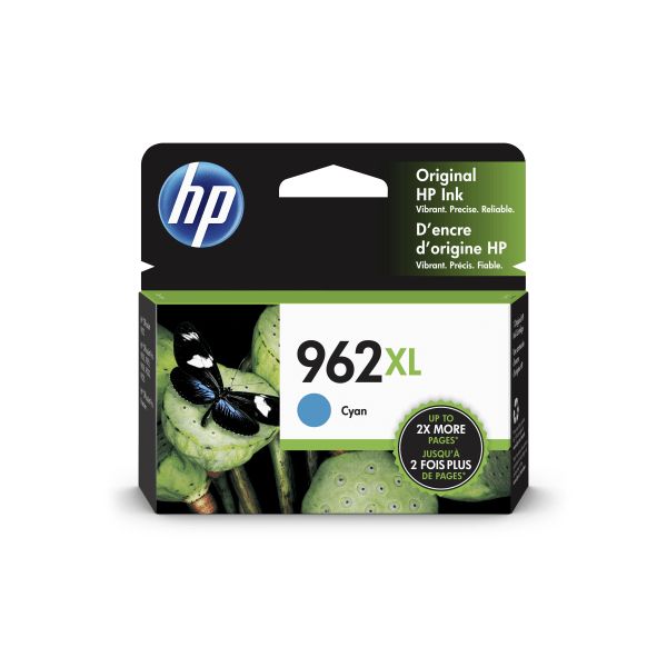 HP 962XL Original Ink Cartridge - Cyan: High Yield Printer Supply