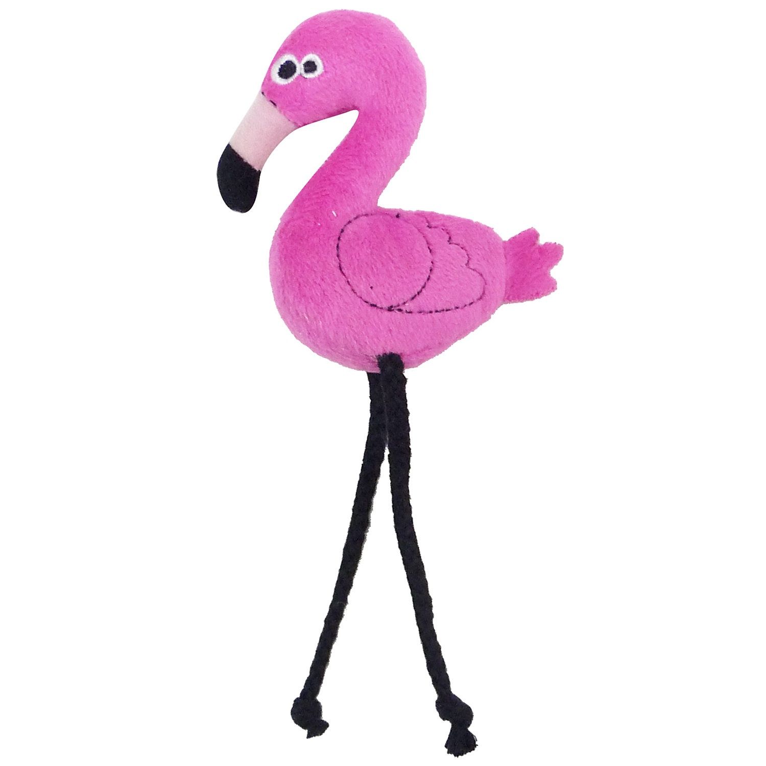 Mad Cat Flingin' Flamingo Catnip &amp; Silvervine Plush Cat Toy (B076VJR1L5)