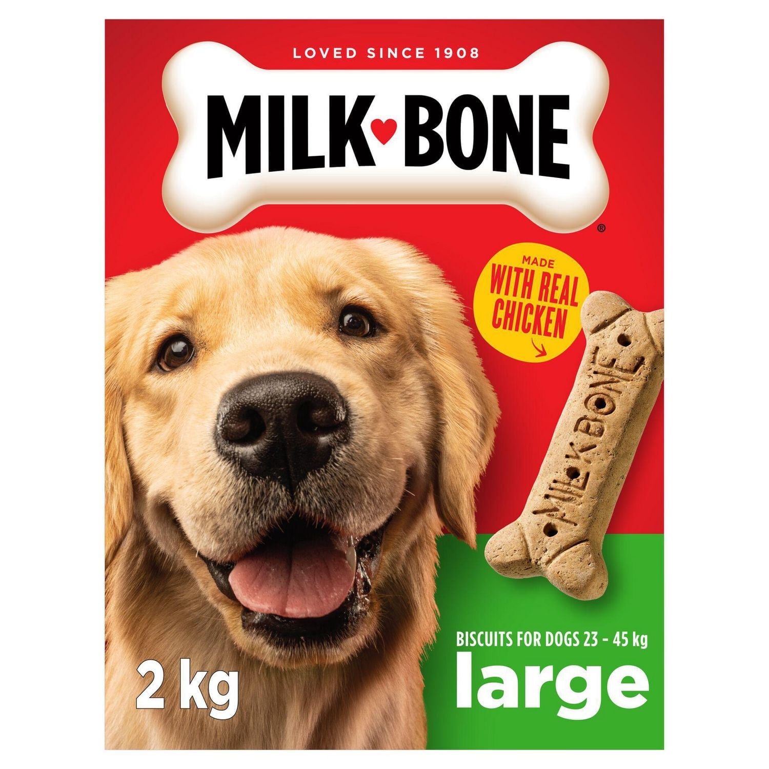 Milk-Bone Original Crunchy Biscuit Dog Treats, Large 2kg 2kg
