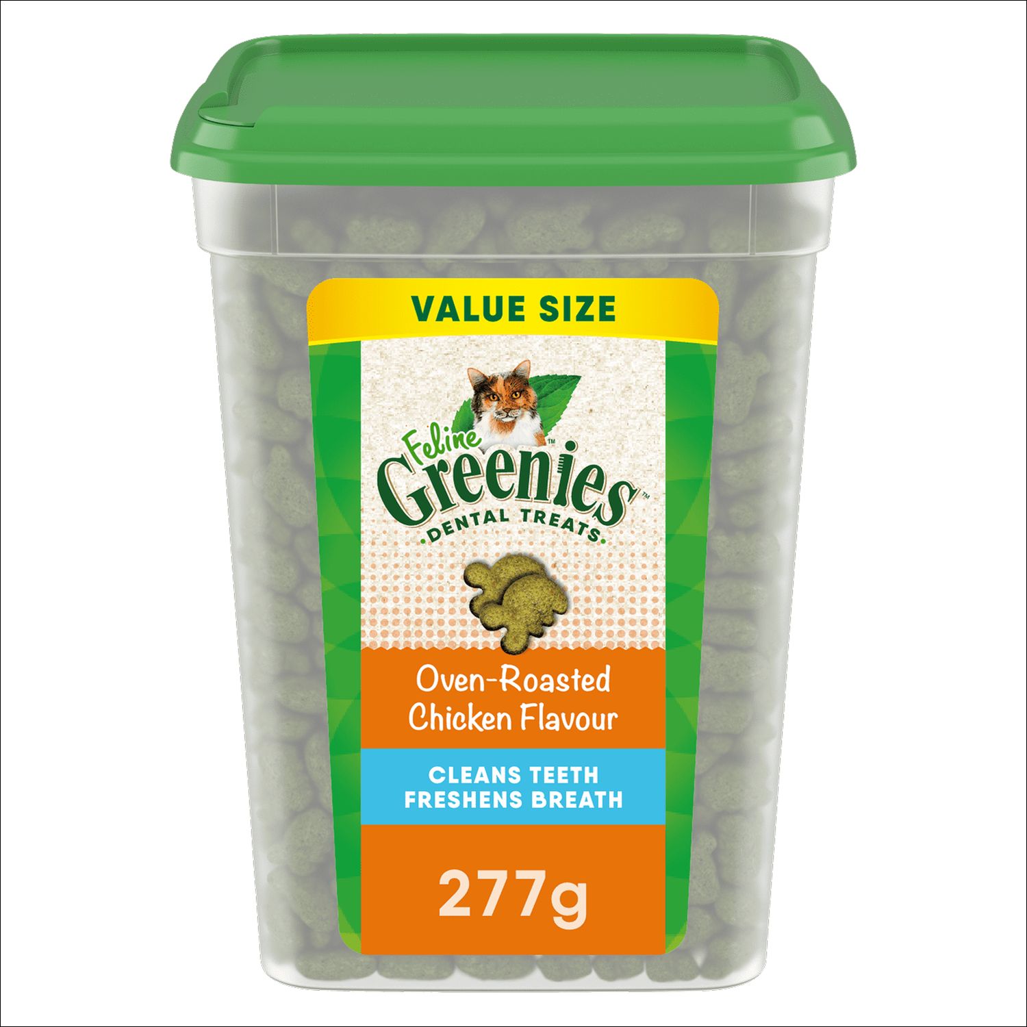 Feline Greenies Cat Treats Adult Natural Dental Care Oven-Roasted Chicken Flavour Value Pack