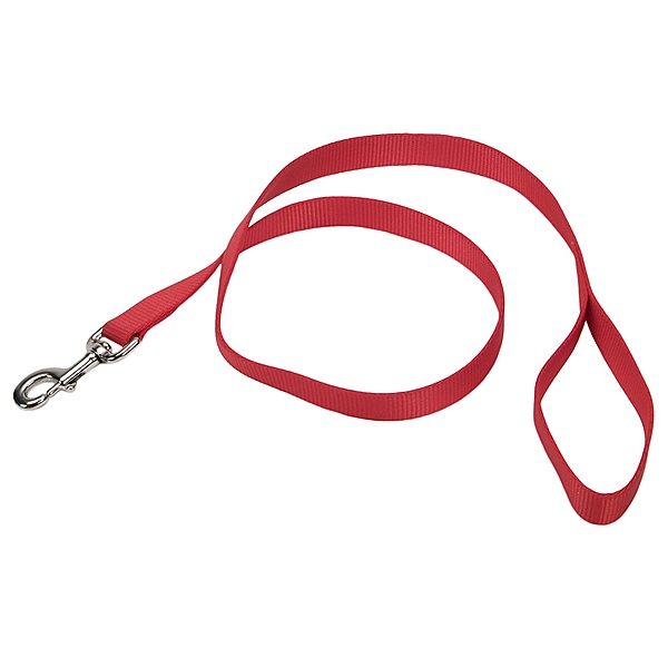 Coastal 6' x 1" Nylon Lead - Red