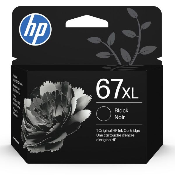 HP 67XL High Yield Black Original Ink Cartridge ~240 pages 3YM57AN#140