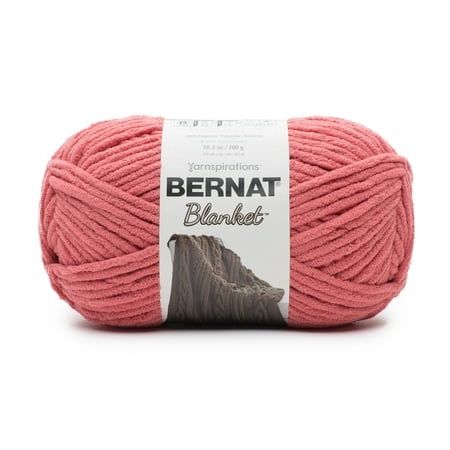 Bernat® Blanket™ #6 Super Bulky Polyester Yarn Terracotta Rose 10.5oz/300g 220 Yards