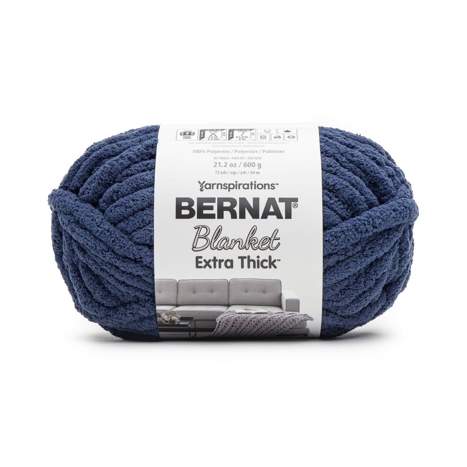 Bernat Blanket Extra Thick - Deep Navy