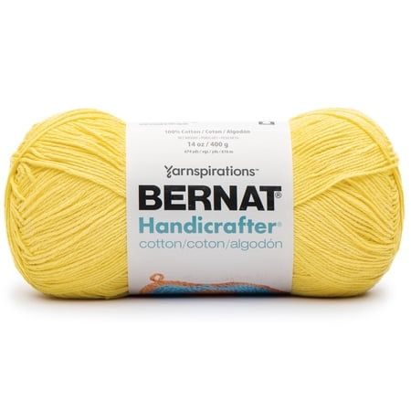 Bernat Handicrafter Cotton Yarn - Solids-Sunshine