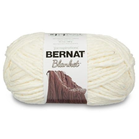 Bernat® Blanket™ #6 Super Bulky Polyester Yarn Vintage White 10.5oz/300g 220 Yards