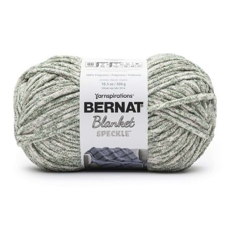 Bernat® Blanket Speckle™ #6 Super Bulky Polyester Yarn Winter Leaf 10.5oz/300g 220 Yards