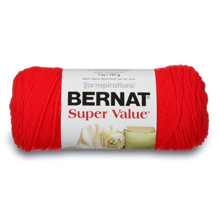 Bernat Super Value - True Red