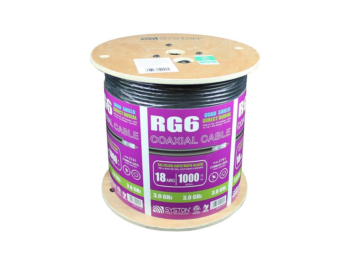 Outdoor Direct Burial RG6 Cable/ft