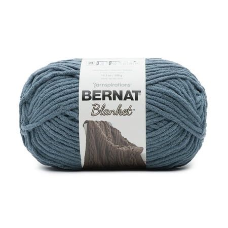 Bernat® Blanket™ #6 Super Bulky Polyester Yarn Stormy Green 10.5oz/300g 220 Yards