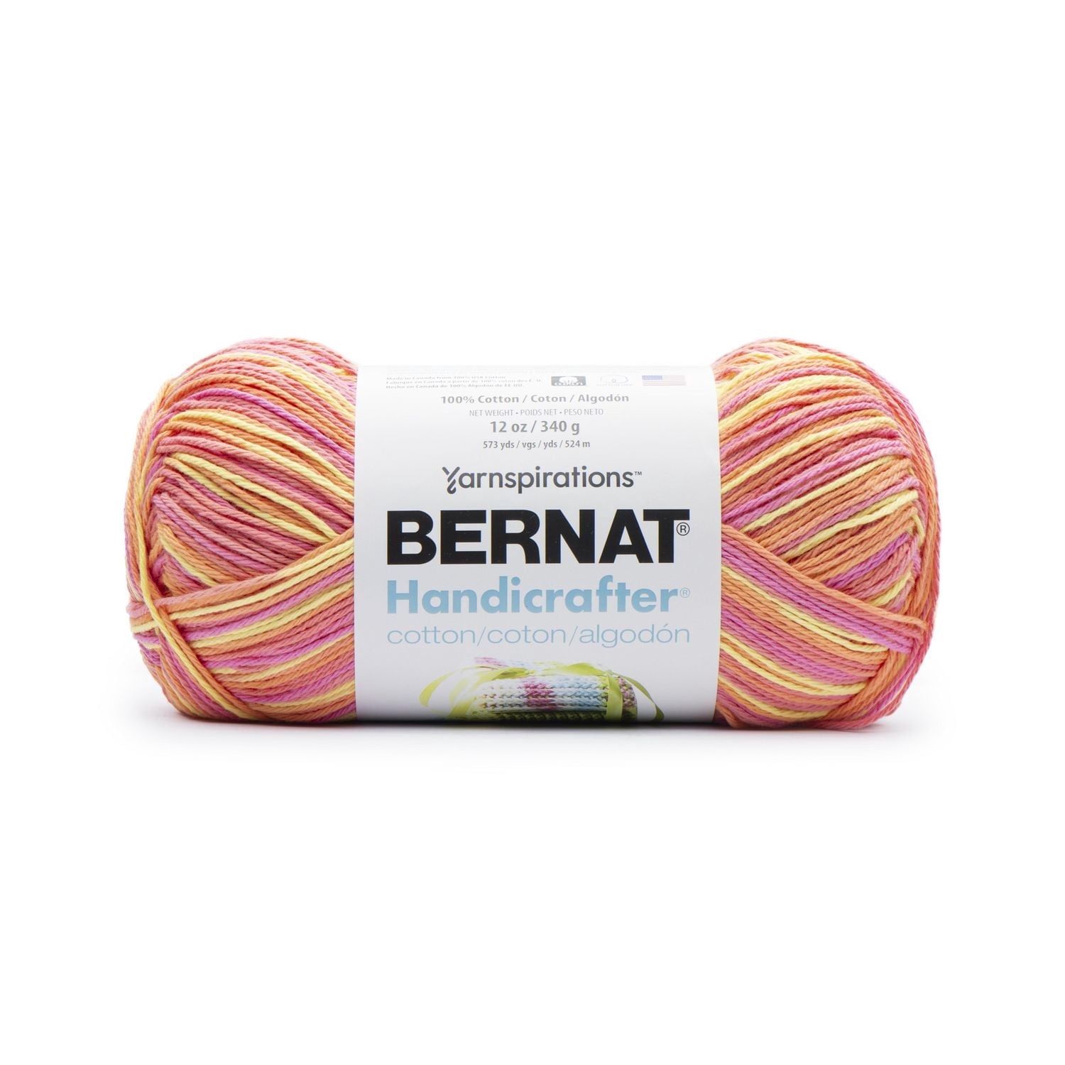 Bernat® Handi Cotton BB™ #4 Worsted (Medium) Cotton Yarn Playtime 12oz/340g 608 Yards