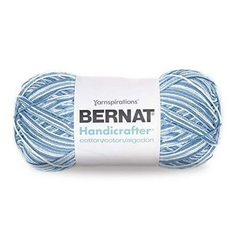 Bernat Handicrafter Cotton Yarn - Ombres-Faded Denim