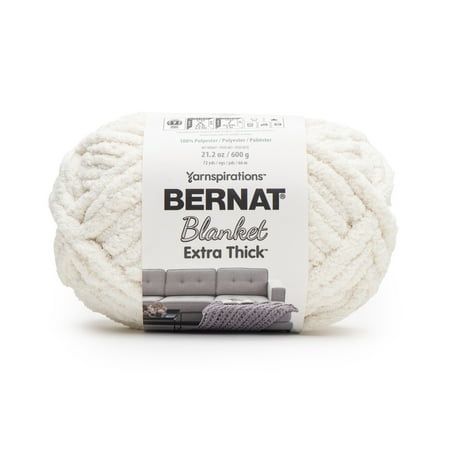 Bernat® Blanket Extra Thick™ #7 Jumbo Polyester Yarn Vintage White 21.2oz/600g 72 Yards