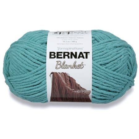 Bernat Blanket 6 Super Bulky Polyester Yarn Light Teal 10.5oz/300g 220 Yards