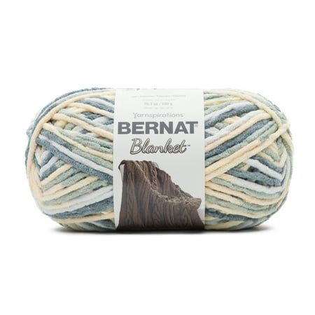 Bernat® Blanket™ #6 Super Bulky Polyester Yarn Soft Sunshine Green 10.5oz/300g 220 Yards