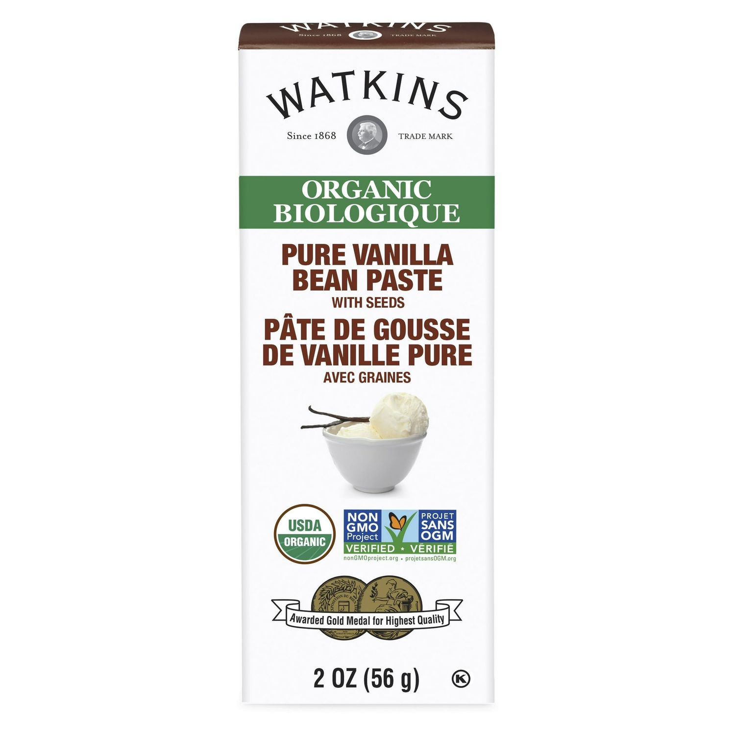 Watkins Organic Vanilla Bean Paste 2 Fl Oz
