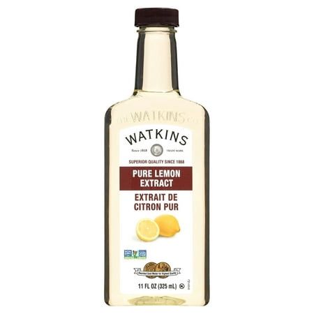 Watkins Pure Lemon Extract 11 oz (Food Form: Liquids Glass Container)