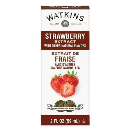 Watkins Strawberry Extract with Other Natural Flavors 2 fl oz (Liquid)