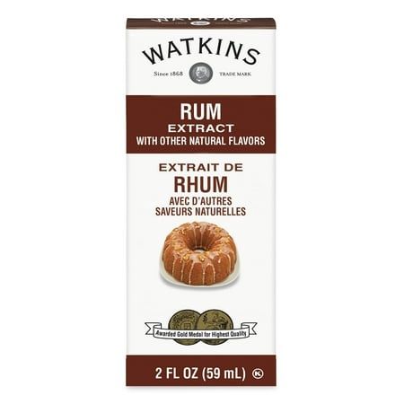 Watkins Rum Extract with Other Natural Flavors 2 oz (Shelf Stable plastic container)