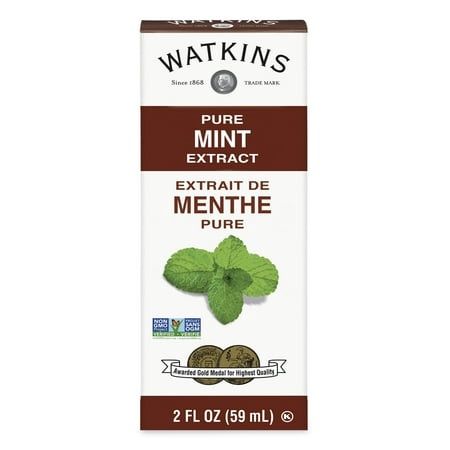 Watkins Pure Mint Extract 2 fl oz (Shelf Stable Plastic container)