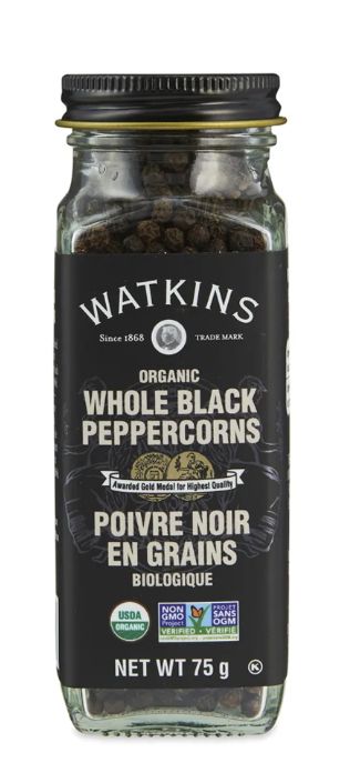 Watkins Whole Black Peppercorns