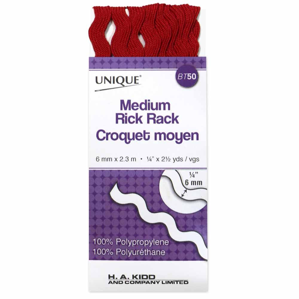 Unique Medium Rick Rack - Scarlet