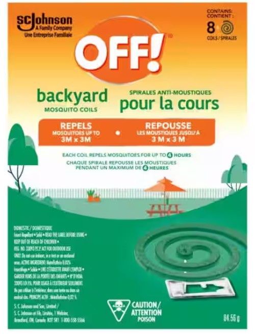 Off! Backyard Mosquito Coils - 8 Pk