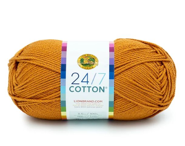 Lion Brand 24/7 Cotton - Amber