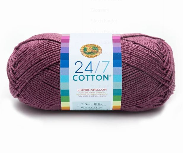 Lion Brand 24/7 Cotton - Lilac
