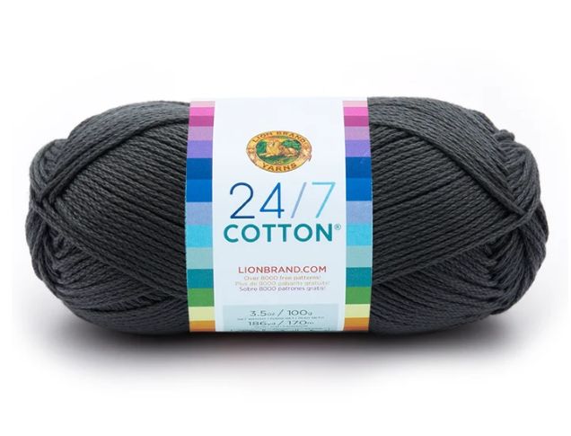 Lion Brand 24/7 Cotton - Charcoal