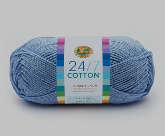 Lion Brand 24/7 Cotton - Sky