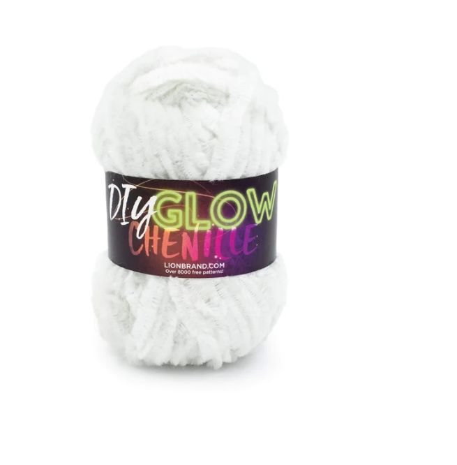 Lion Brand DIY Glow Chenille - Pearl