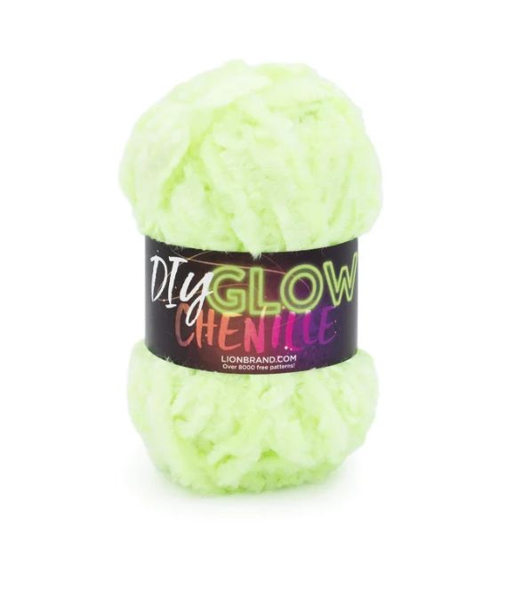 Lion Brand DIY Glow Chenille - Glow Worm