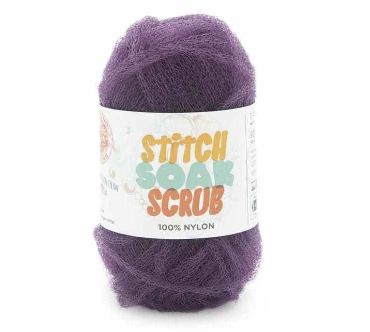 Lion Brand Stitch Soak Scrub - Plum