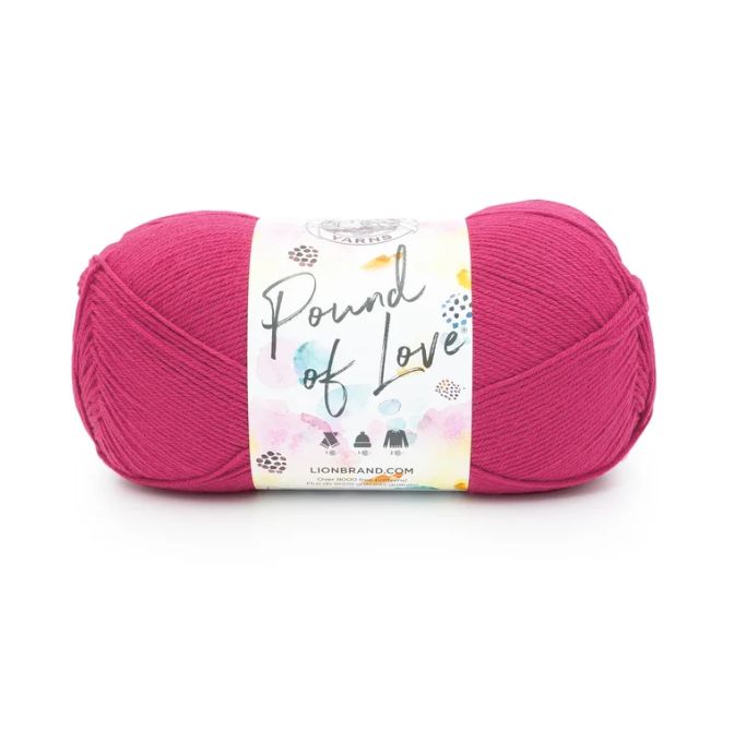 Lion Brand Pound of Love - Cerise