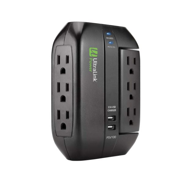 UltraLink Power Multimedia Surge Protector - 6 Outlet