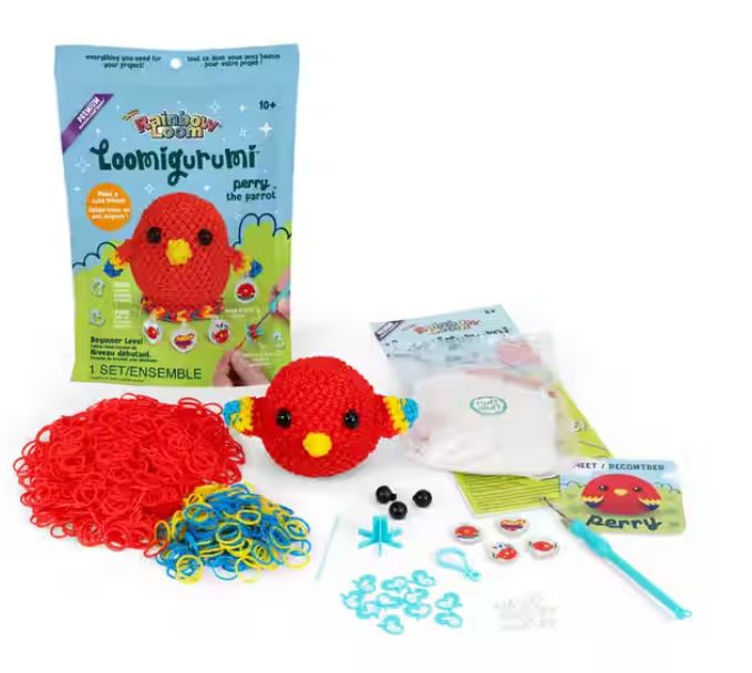 Rainbow Loom Loomigurumi - Perry the Parrot