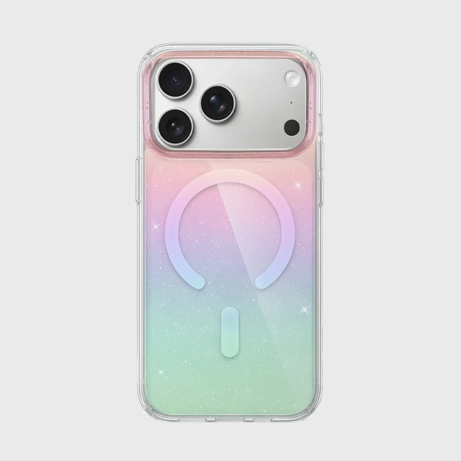 iPhone 18/17 Pro Max - Caseco Protective Clear Iridescent Glitter Phone Case