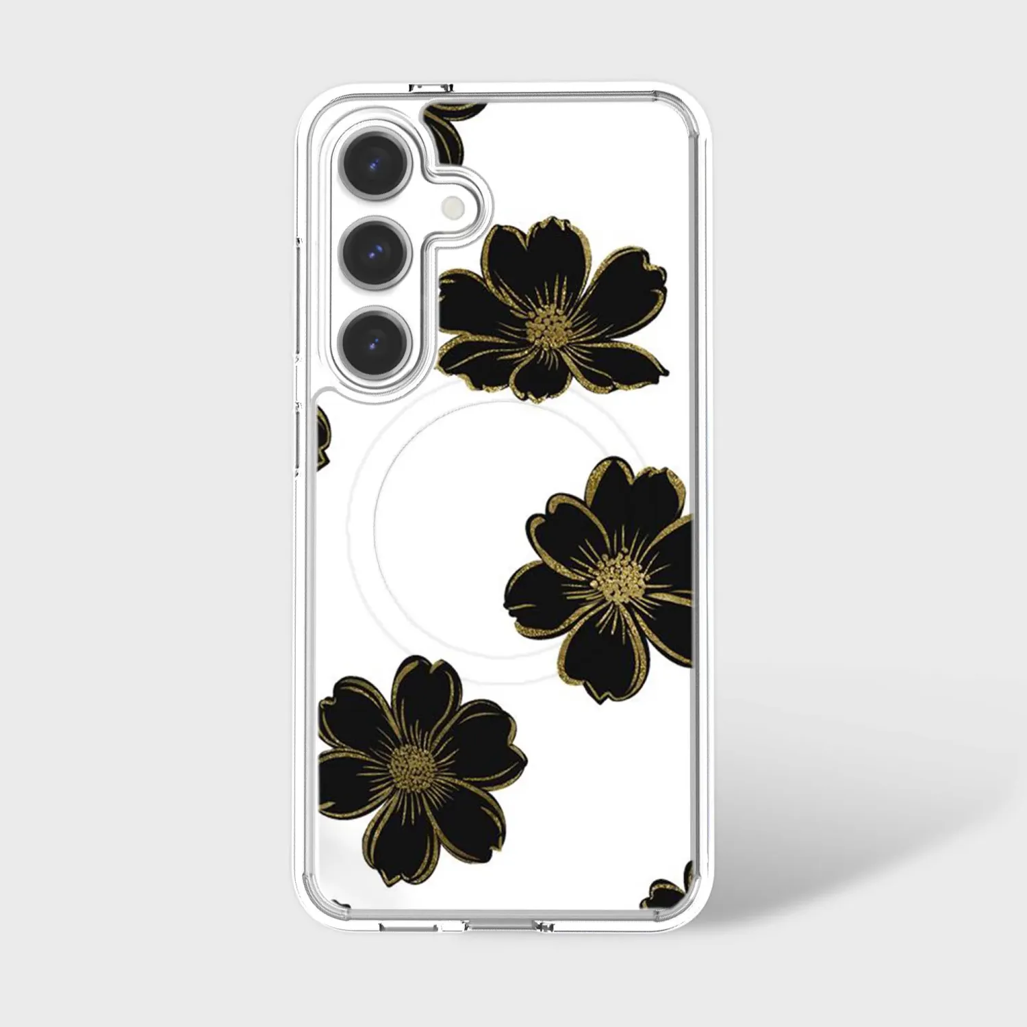 Galaxy S26 - Caseco Black Flowers Magsafe Case