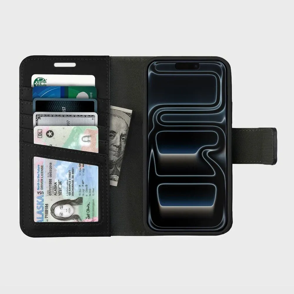 iPhone 18/17 Pro - Caseco 5th Ave Wallet Black Case