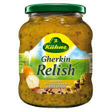 Kühne - Gherkin Relish - Mustard With Crunchy Gherkins & Fine Mustard 350g